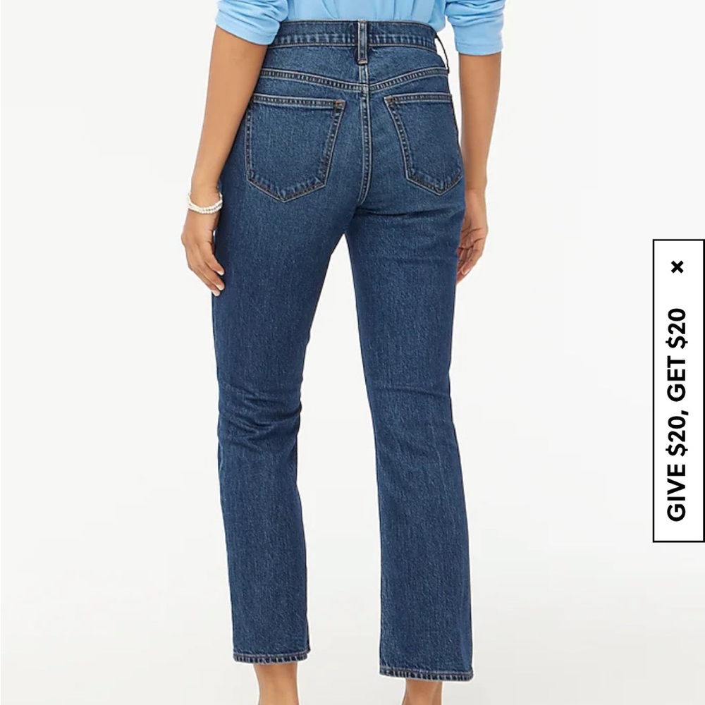 J.CREW Flare crop jean in all-day stretch size 25 color Marine Sea Wash - Picture 5 of 5